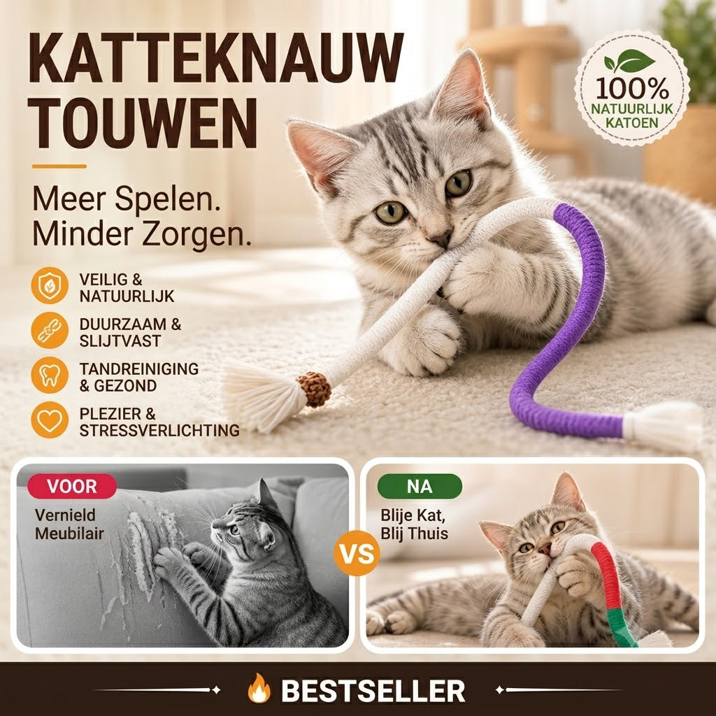 Kauwtouwspeelgoed voor Katten