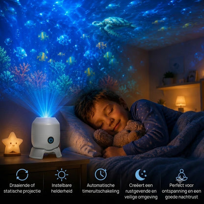 OceanWave Oceaanprojector met Draaiende Ledverlichting