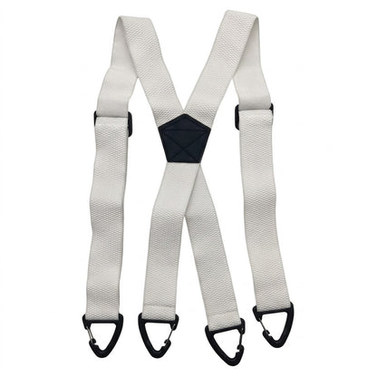 Elastische outdoorriem voor heren met karabijnsluiting 3,8 cm