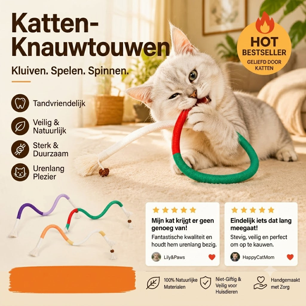Kauwtouwspeelgoed voor Katten