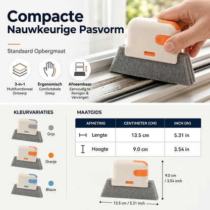 Multifunctionele Rail en Kierenreiniger 3 in 1