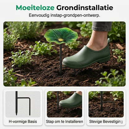 Kleurrijke Vogelvoederbak voor in de Tuin