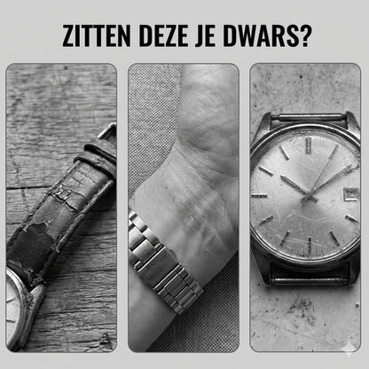 Minimalistisch quartzhorloge voor heren met datumweergave