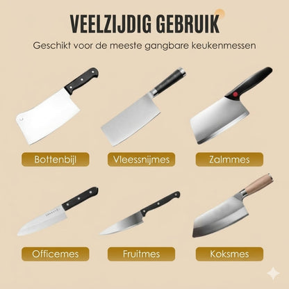 Automatische messenslijper voor in de keuken