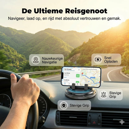 360° draaibare telefoonhouder voor op het dashboard