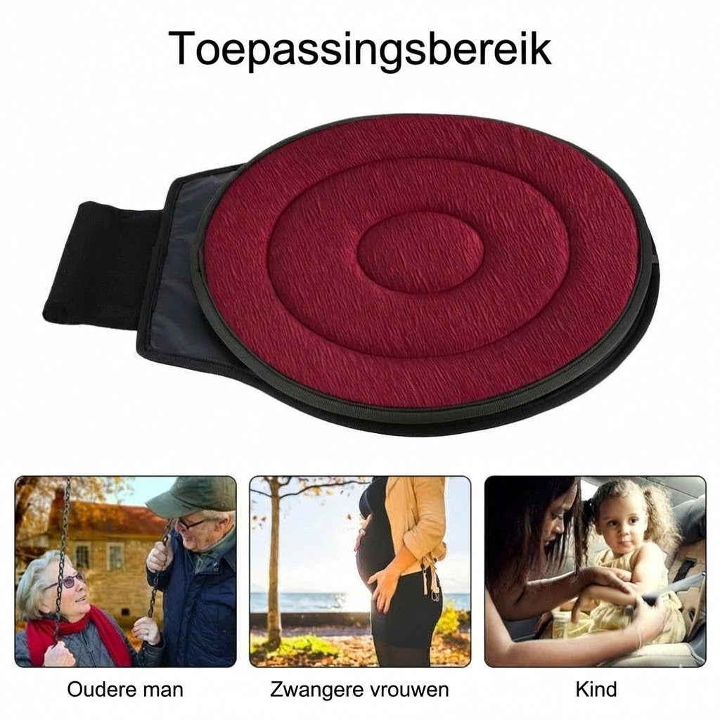360° Draaibaar Zitkussen - Memory Foam Draaischijf voor Auto