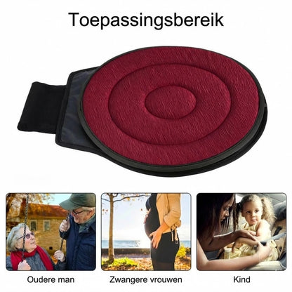 360° Draaibaar Zitkussen - Memory Foam Draaischijf voor Auto