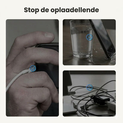 Snelle oplaadadapter met 360° opvouwbare telefoonstandaard