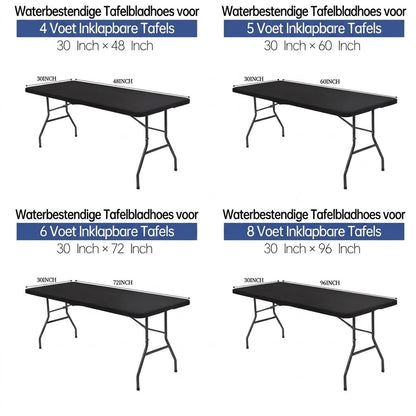 Rekbare Tafel Top Hoes – Past op 4ft, 6ft en 8ft Tafels
