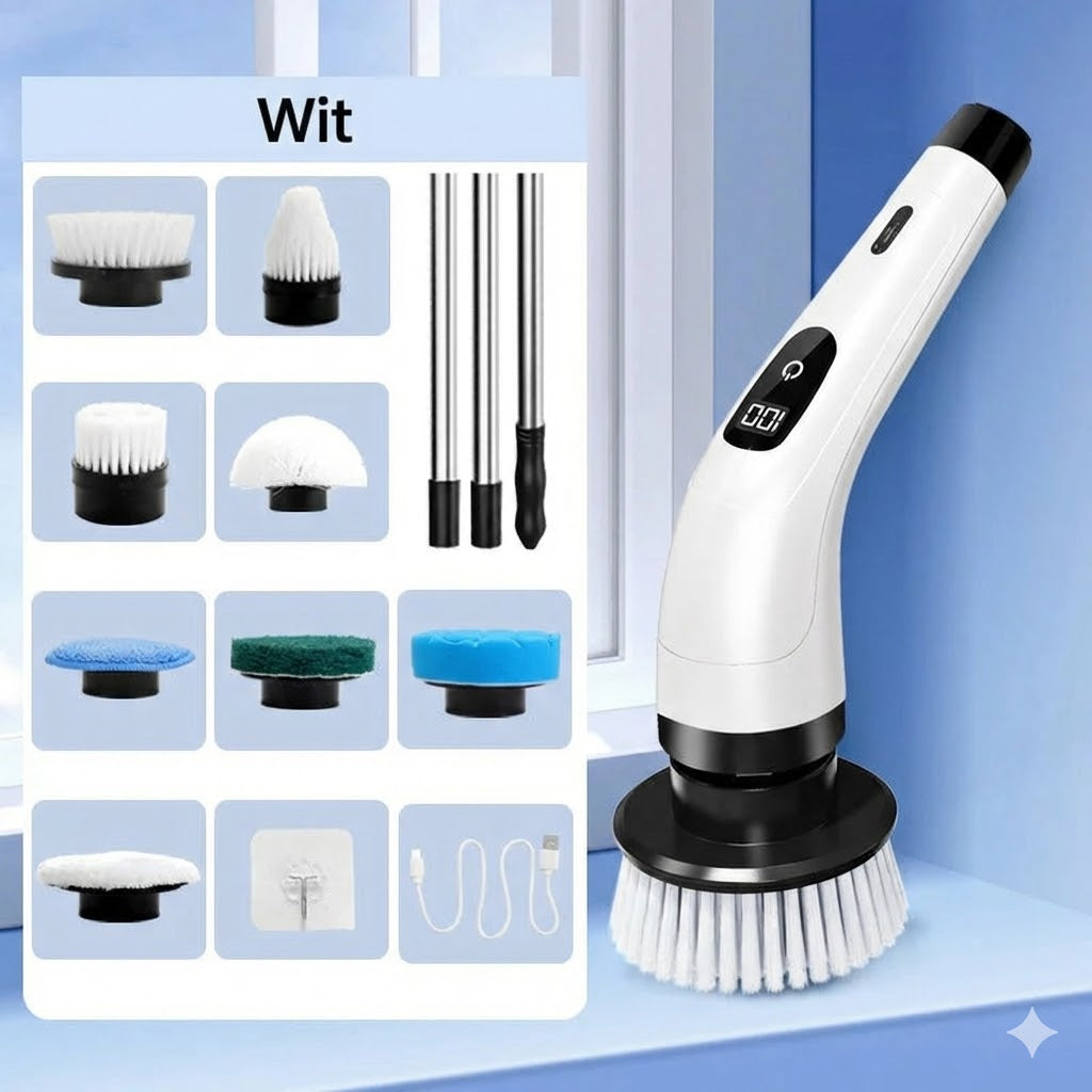 9-in-1 elektrische schoonmaakborstel