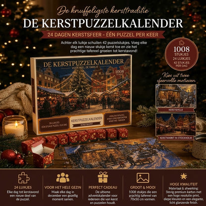 Kerst puzzel adventskalender 24 dagen