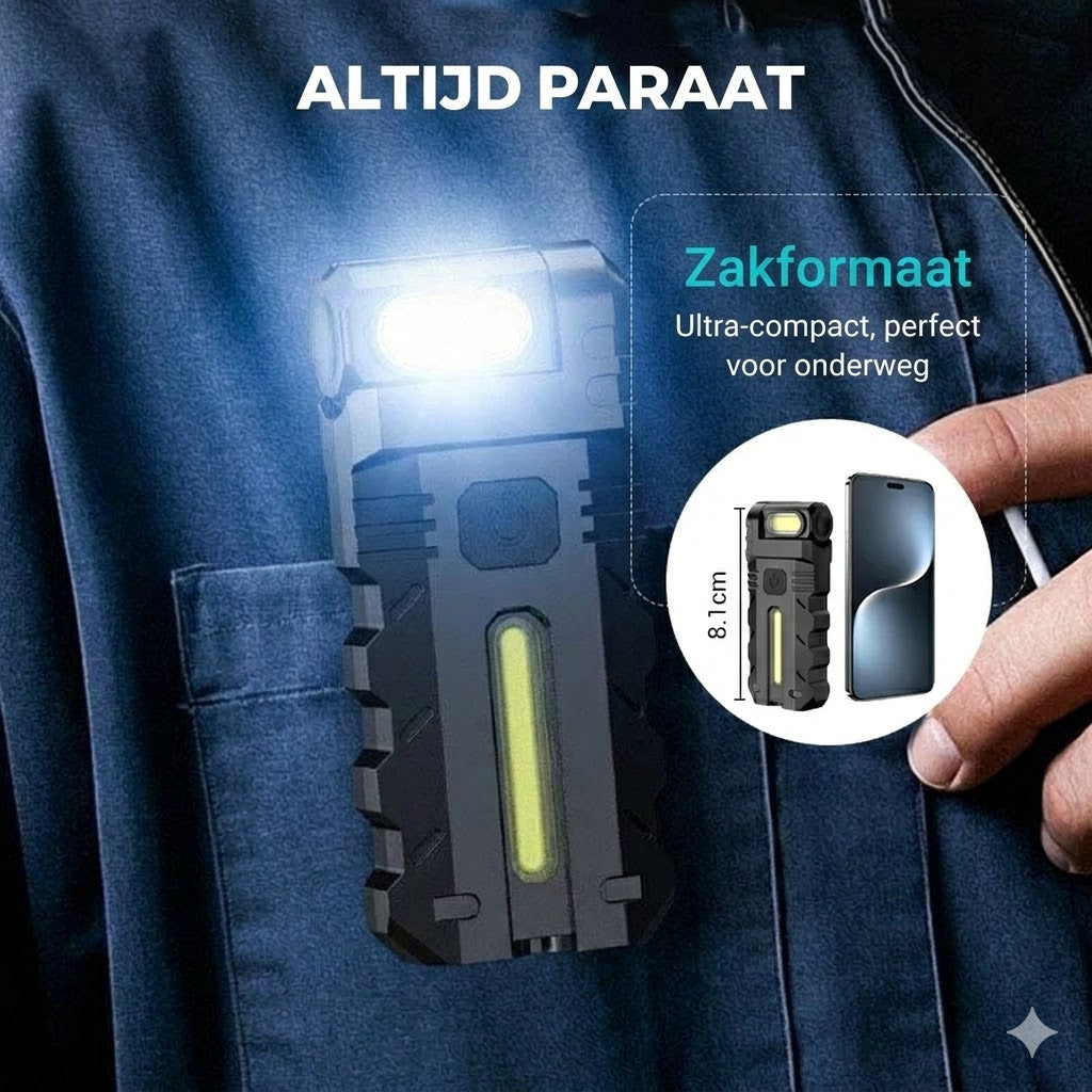LED-werklamp met 180° draaibare kop