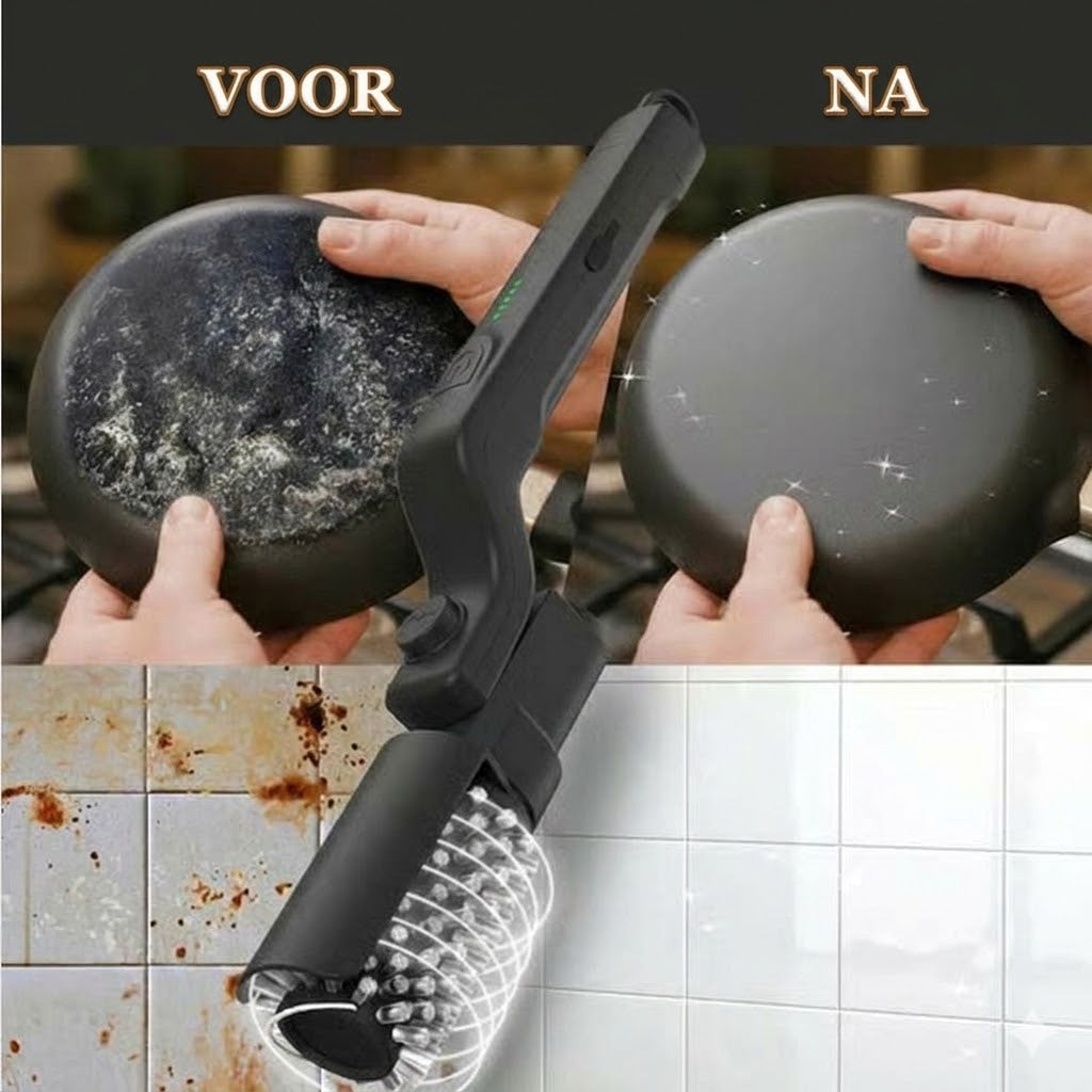 Draadloze elektrische barbecueborstelreiniger