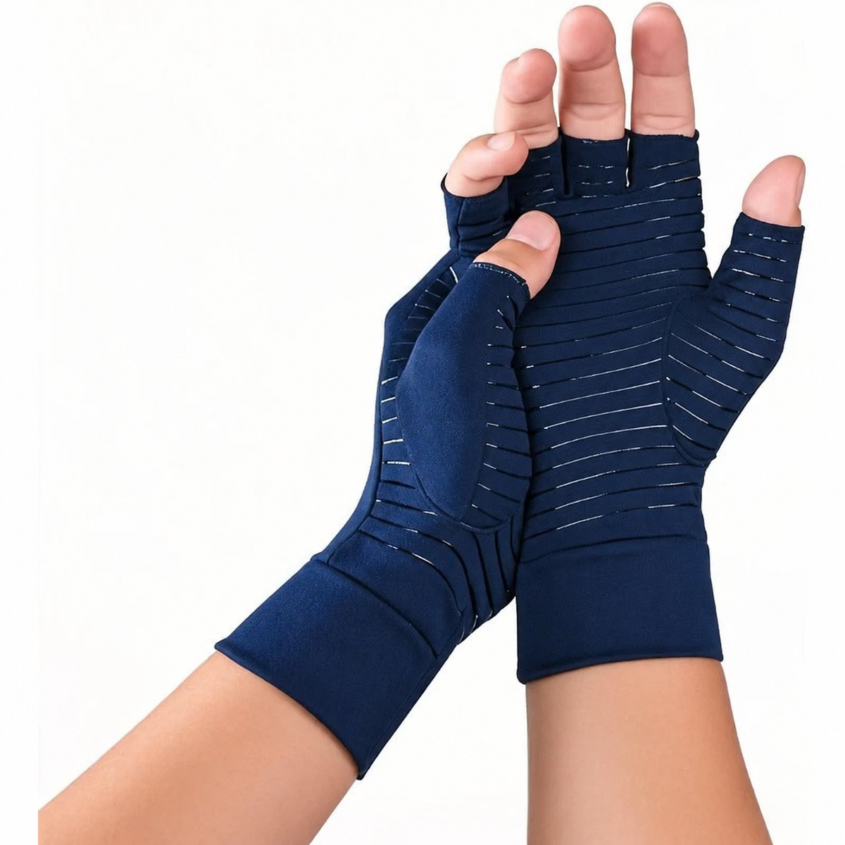 Compressiehandschoenen met koper 1 paar