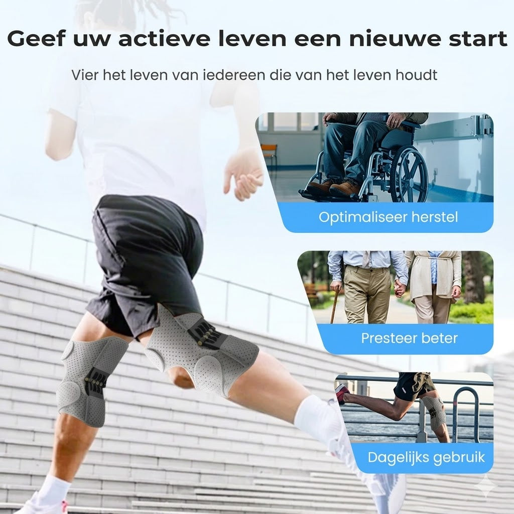 Verstelbare Kniebrace voor Sport