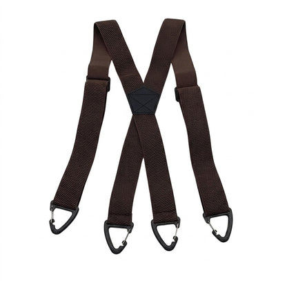 Elastische outdoorriem voor heren met karabijnsluiting 3,8 cm