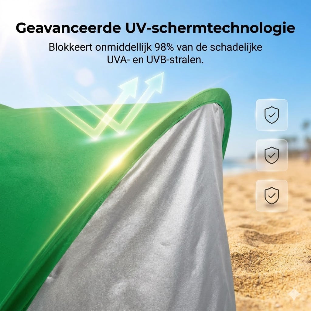 Automatische pop-up strandtent
