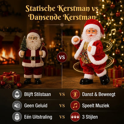 Dansende kerstman met muziek