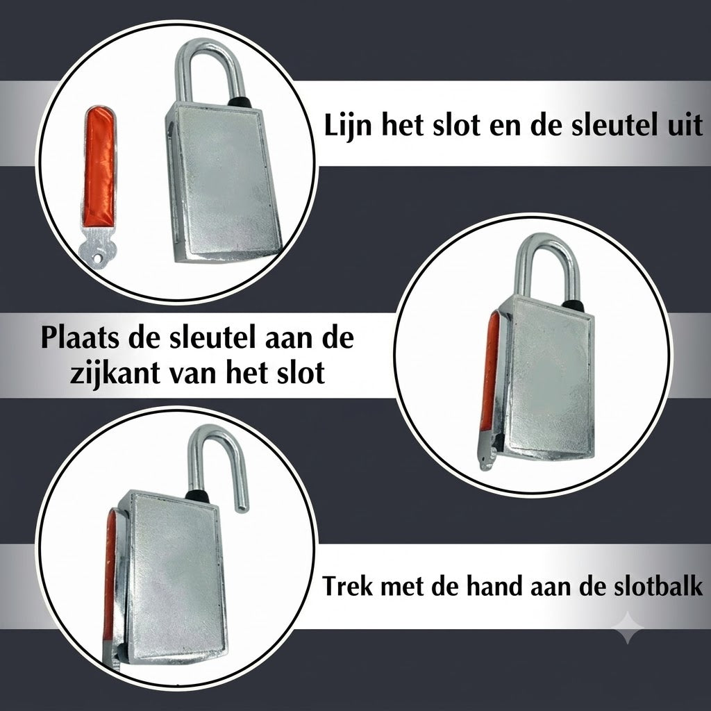 Waterdicht Magnetisch Hangslot met Magneetstrip