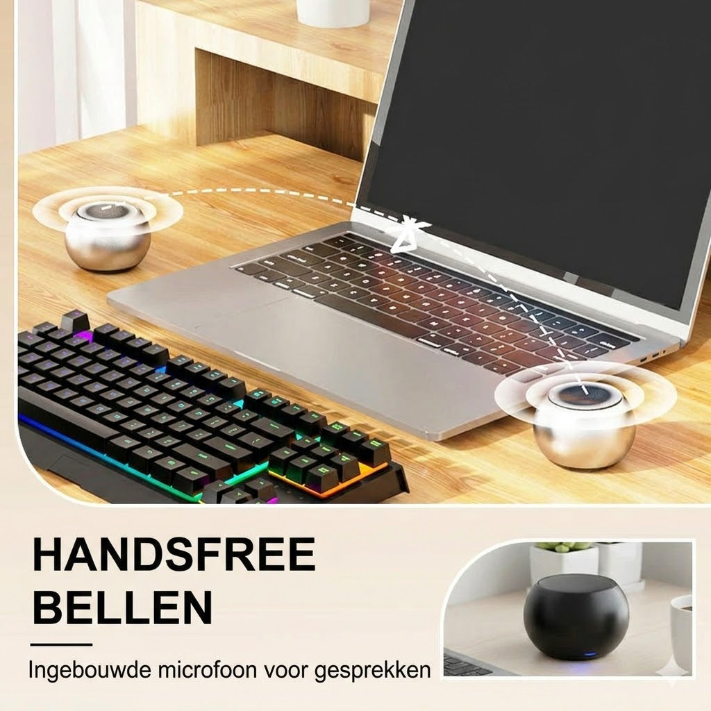 Bluetooth-minispeaker met bas