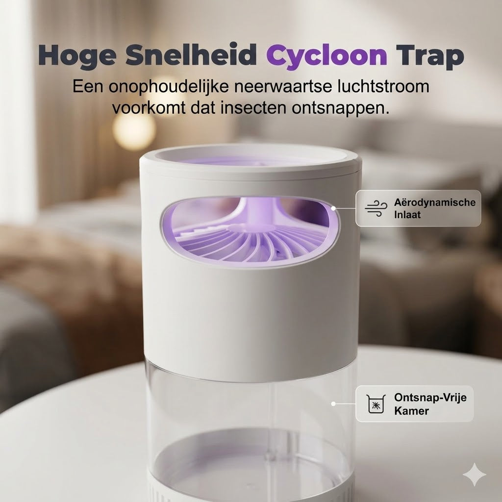 UV-muggenlamp – op USB, chemisch‑vrij, ultrastil