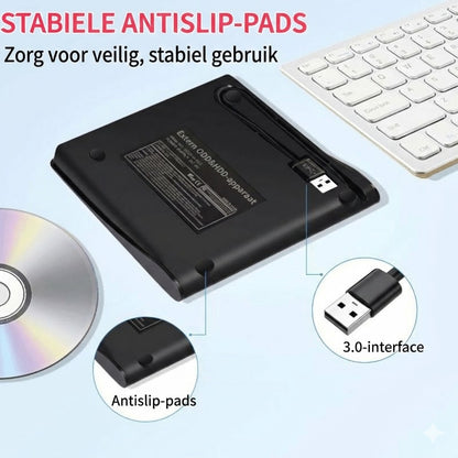 Externe CD/DVD-drive voor laptop