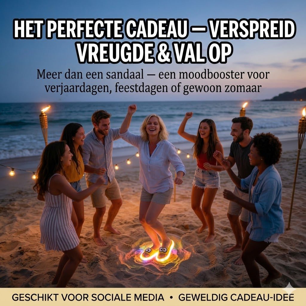 Schattige slippers met cartoonmotieven die oplichten