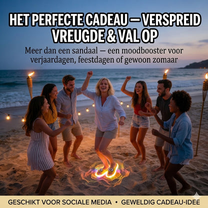 Schattige slippers met cartoonmotieven die oplichten