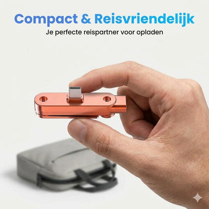 Snelle oplaadadapter met 360° opvouwbare telefoonstandaard