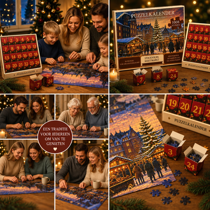 Kerst puzzel adventskalender 24 dagen