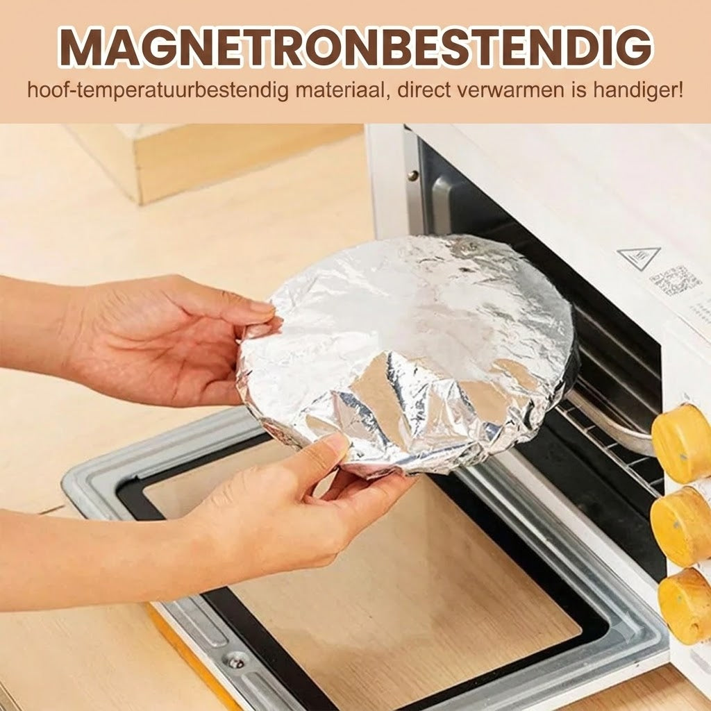 Professionele isolatiehoezen van aluminiumfolie met magnetronfunctie - 50 stuks per set