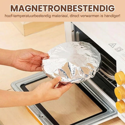 Professionele isolatiehoezen van aluminiumfolie met magnetronfunctie - 50 stuks per set