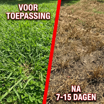 2 in 1 onkruidverdelger voor tuin en terras