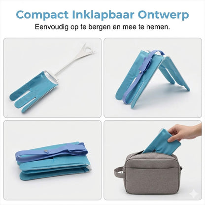 Niet-buigbare sokkenhulp met treklussen