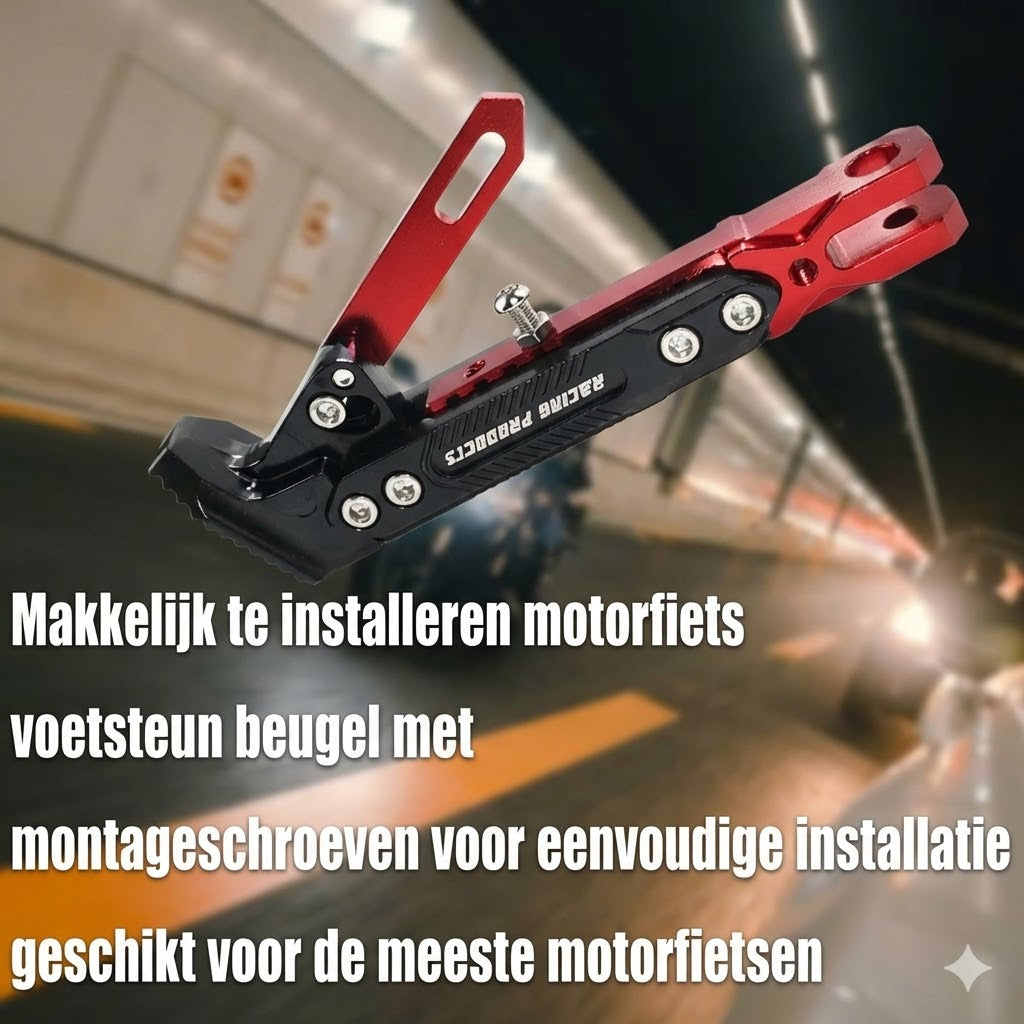 Universele verstelbare standaard voor motorfietsen