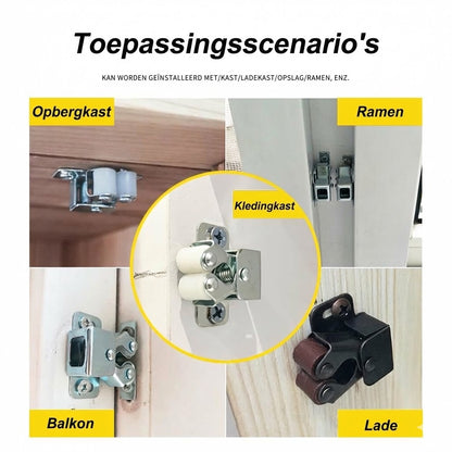 RVS Push-to-Open Sluiting: Sterk & Greeploos
