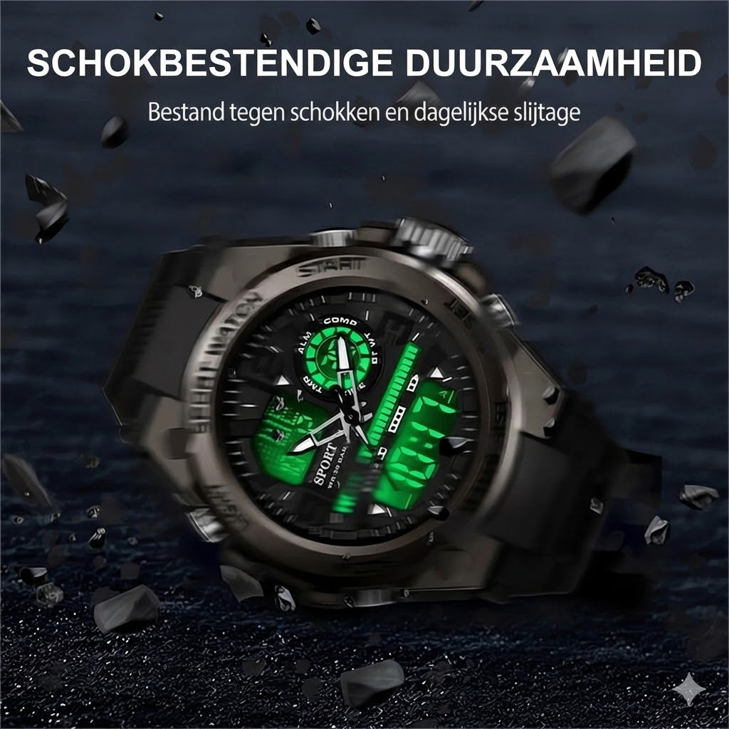 Digitaal Sporthorloge met Nachtlicht (Waterproof)