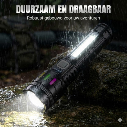 Afstand-Zoom Digitale Display LED Zaklamp