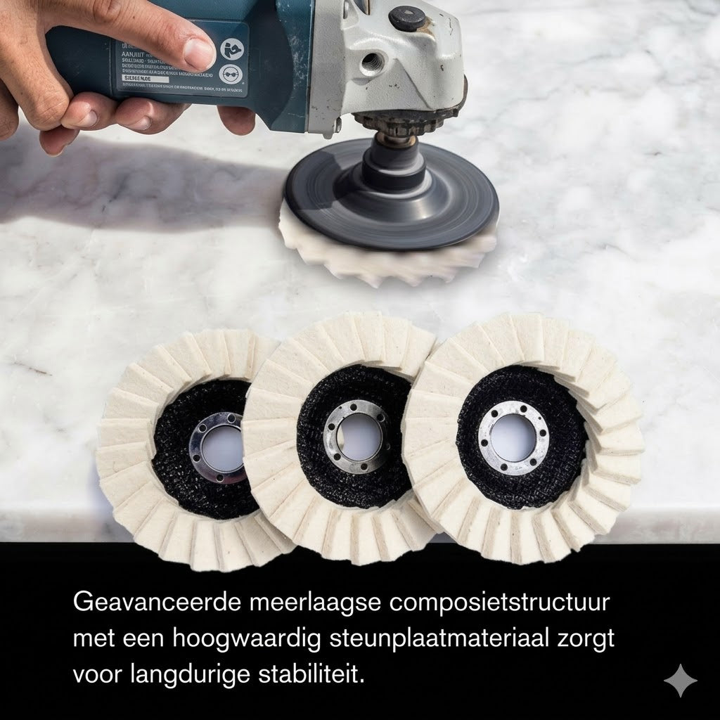 Vilten Polijstschijf met Klep