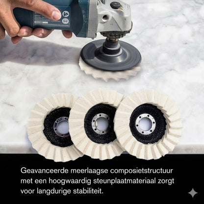 Vilten Polijstschijf met Klep
