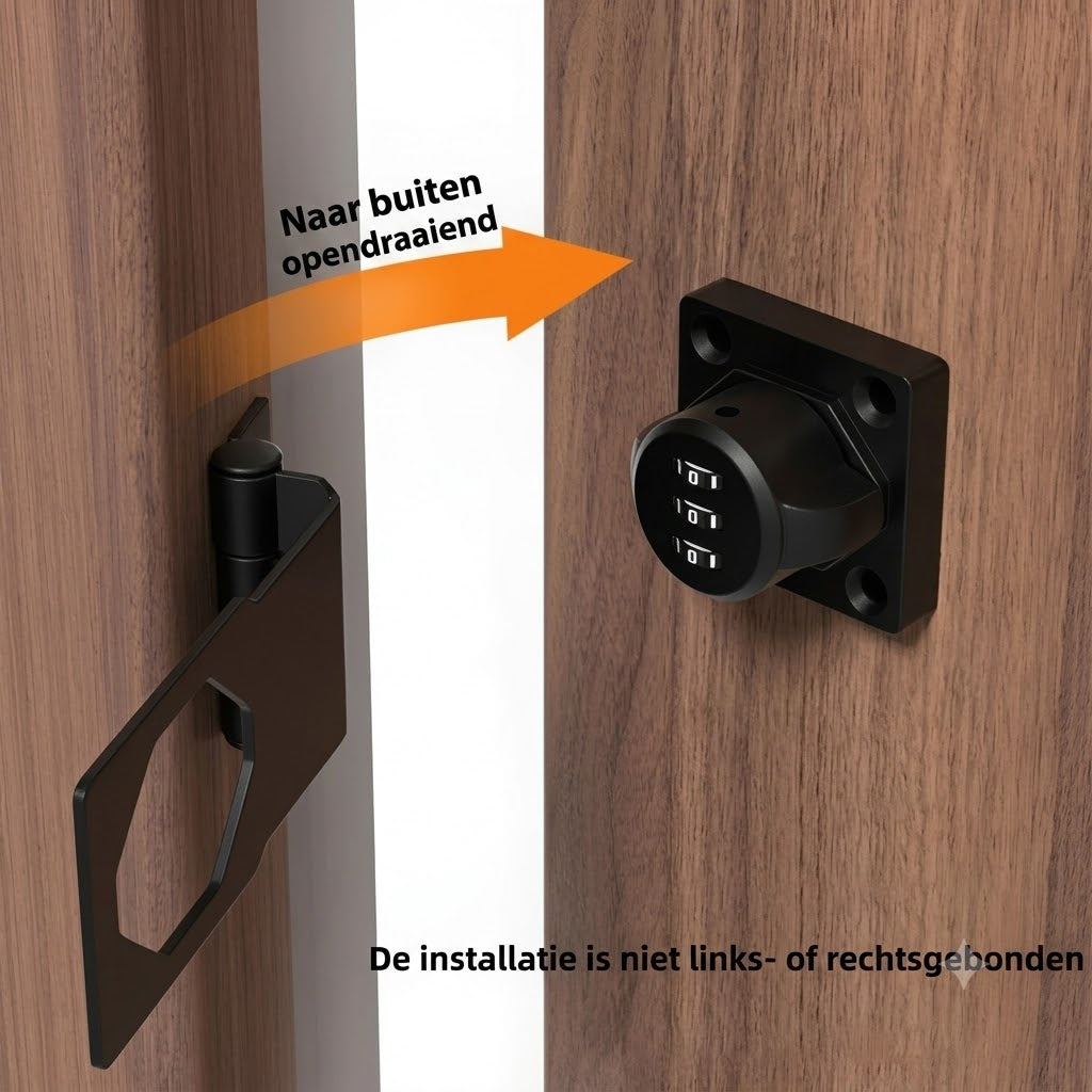 Combinatieslot voor Kasten en Deuren