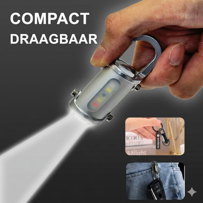 Super Heldere Mini Sleutelhanger Zaklamp Waterdicht