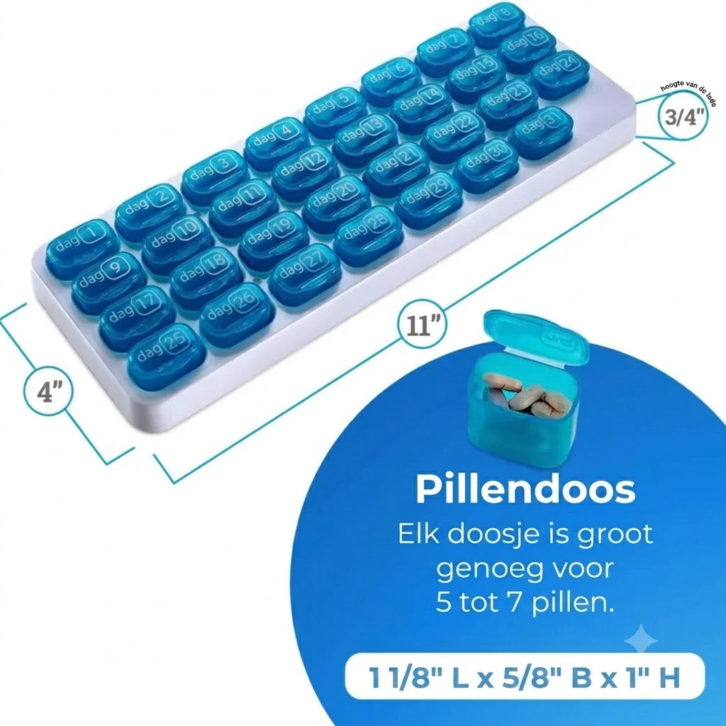 Pillendoos voor 31 Dagen