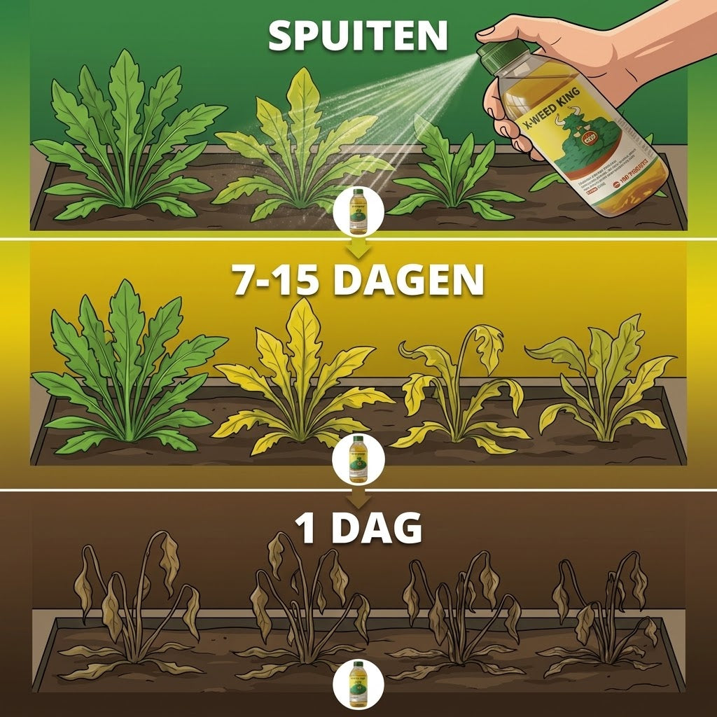 2 in 1 onkruidverdelger voor tuin en terras