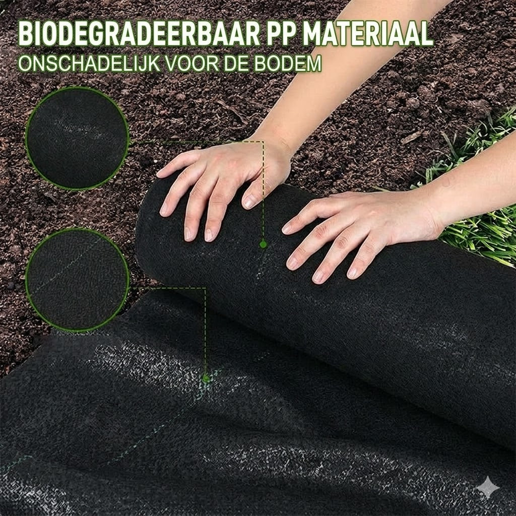 Biologisch afbreekbaar onkruidwerend doek