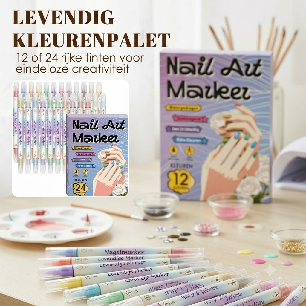 Deze dual-tip pennen maken van jouw nagels een kunstwerk