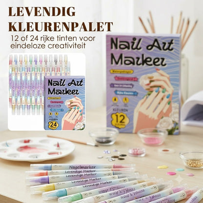 Deze dual-tip pennen maken van jouw nagels een kunstwerk