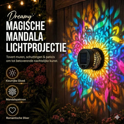 Mandala Solarlamp - Prachtige Projectie & IP65 Waterdicht