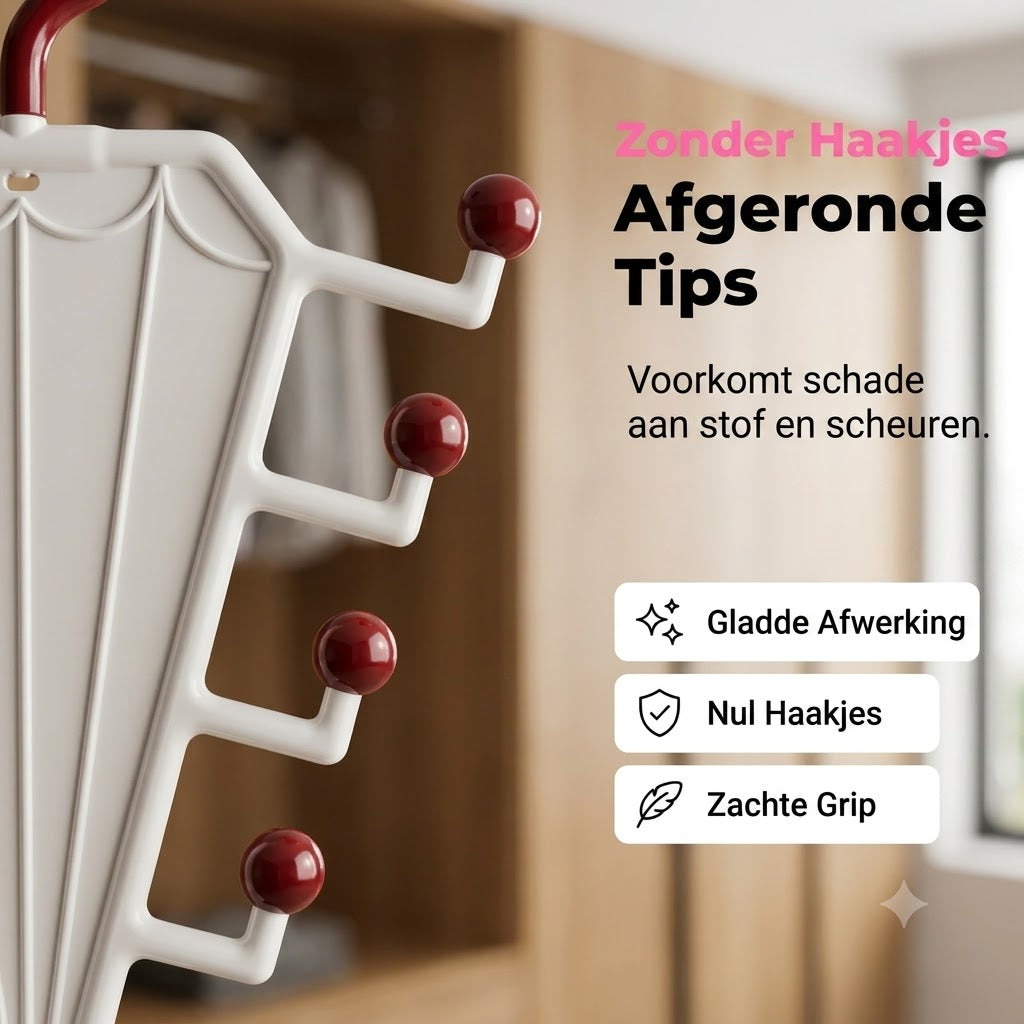 Multifunctioneel V-vormig dubbelzijdig opbergrek met hangers
