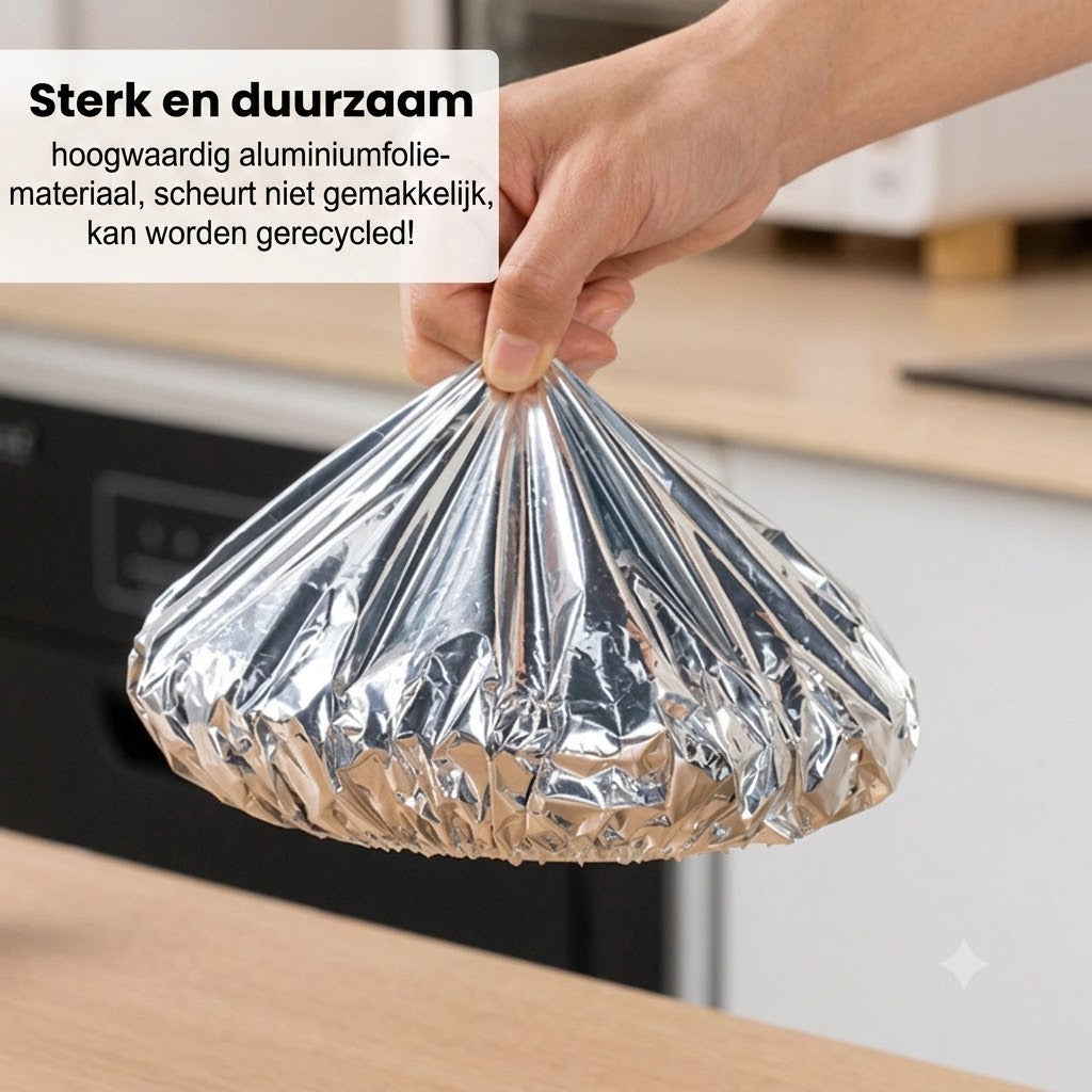 Professionele isolatiehoezen van aluminiumfolie met magnetronfunctie - 50 stuks per set